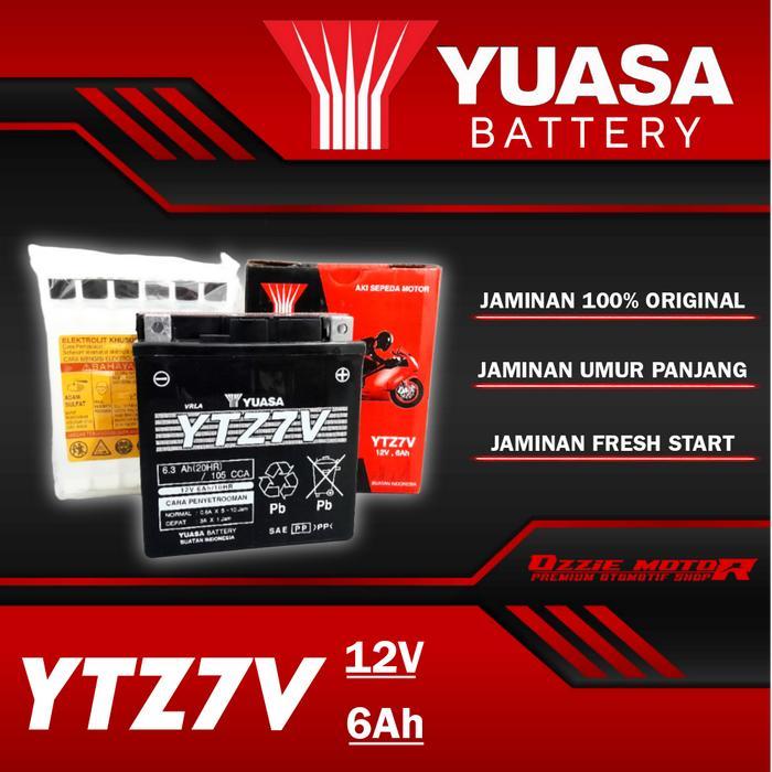 Accu Aki Battery Kering Maxshield Motor Mtz7 Nmax Aerox Lexi Vespa