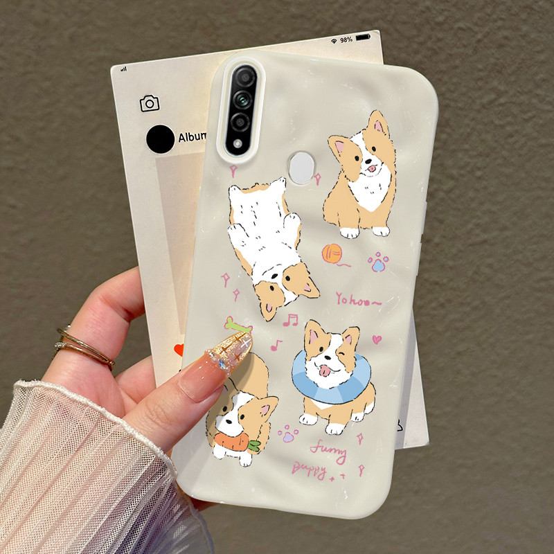 Casing Hp Untuk OPPO A31 2020 A8 Case Anjing kecil Corgi yang lucu Kasing selebgram suka Cesing Kesi