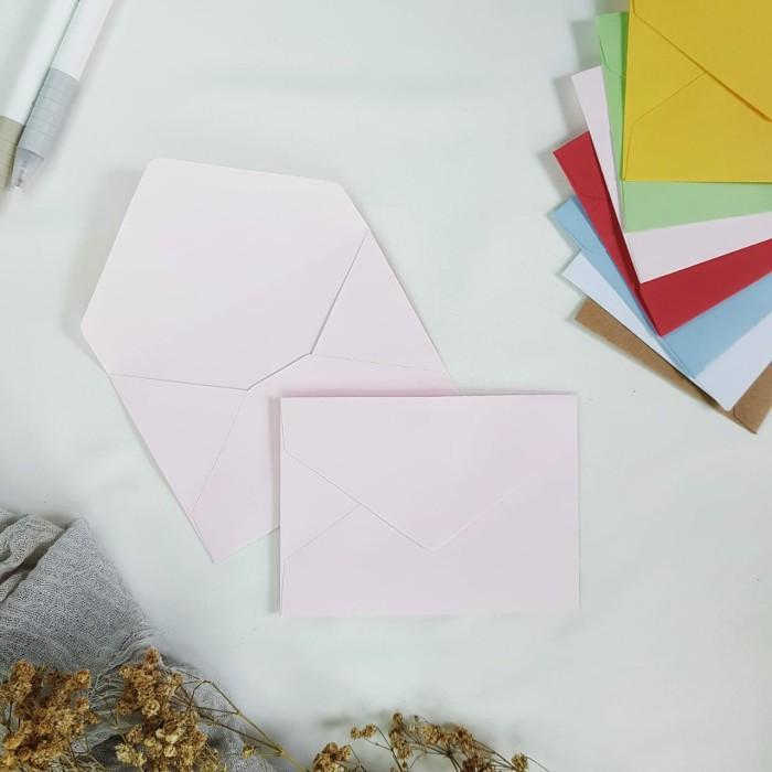 ( Isi 100 ) A7 Amplop Coklat Amplop Amplop Kraf Merah Pink Hijau Biru Amplop Wedding Grosir Amplop