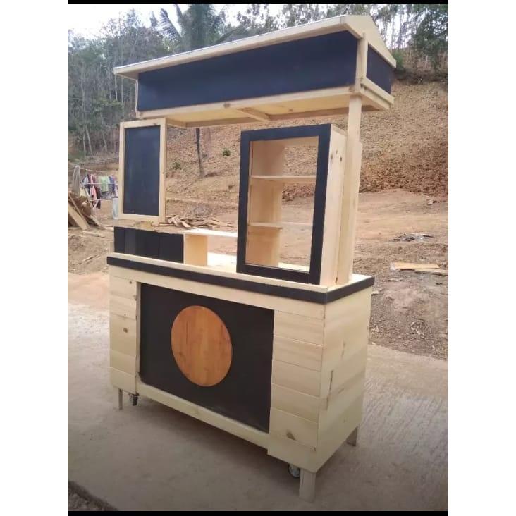 Gerobak Booth Plitur Roda trolly (thaitea/minuman/boba)