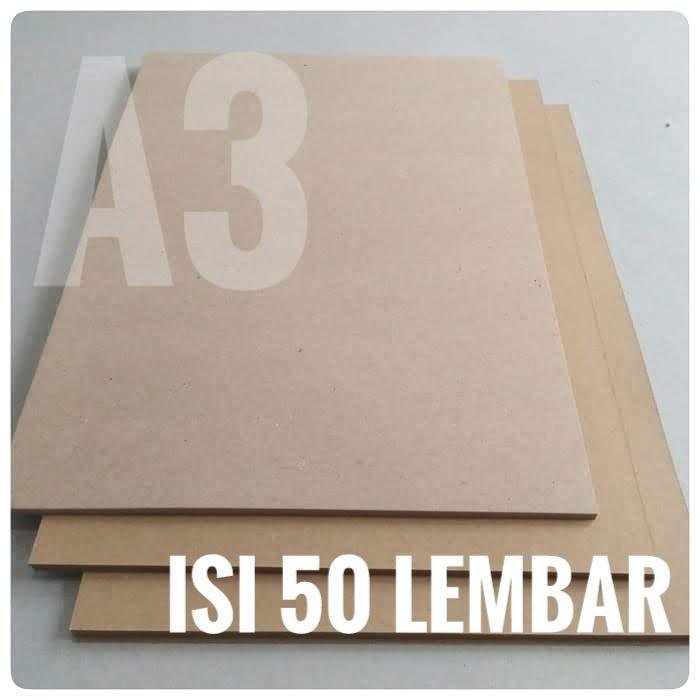 Kertas kraft liner/samson 280 gsm ukuran A3 ( isi 50 lembar )