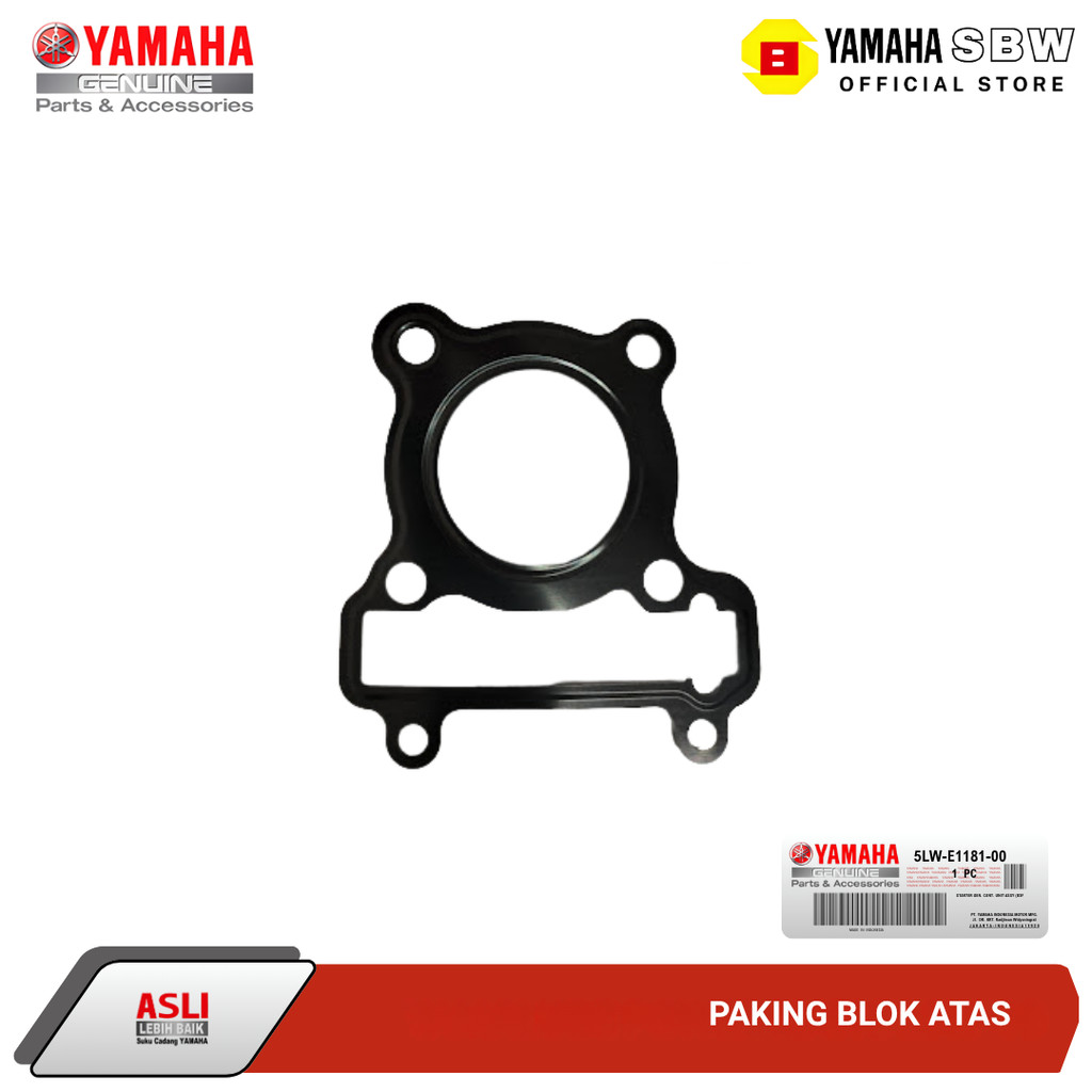 Paking Blok Atas GASKET, CYLINDER HEAD 1 (5MX1) Nouvo Mio - 5LW-E1181-00 Original YGP
