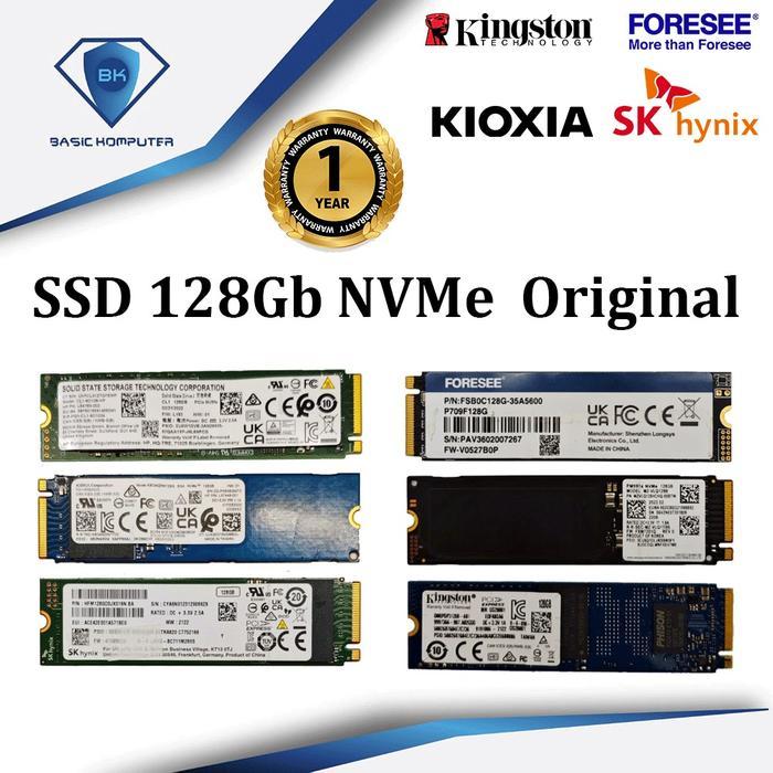 SSD 128GB PCIE NVME M.2 2280 KINGTSON FORESEE KIOXIA SK HYNIX ORIGINAL