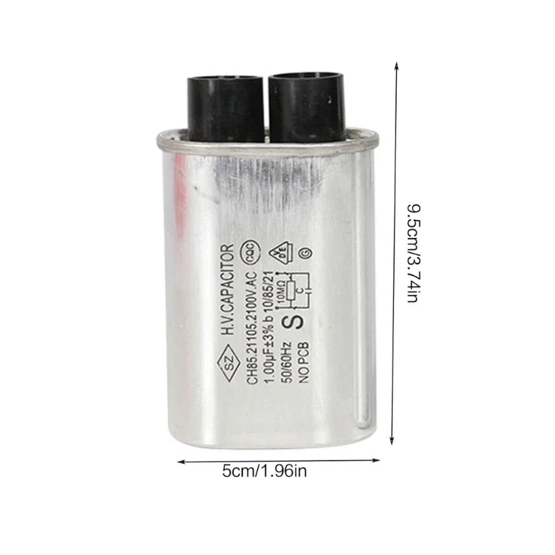 2100V Microwave Oven HV Capacitor 0.90F Replacement Universal