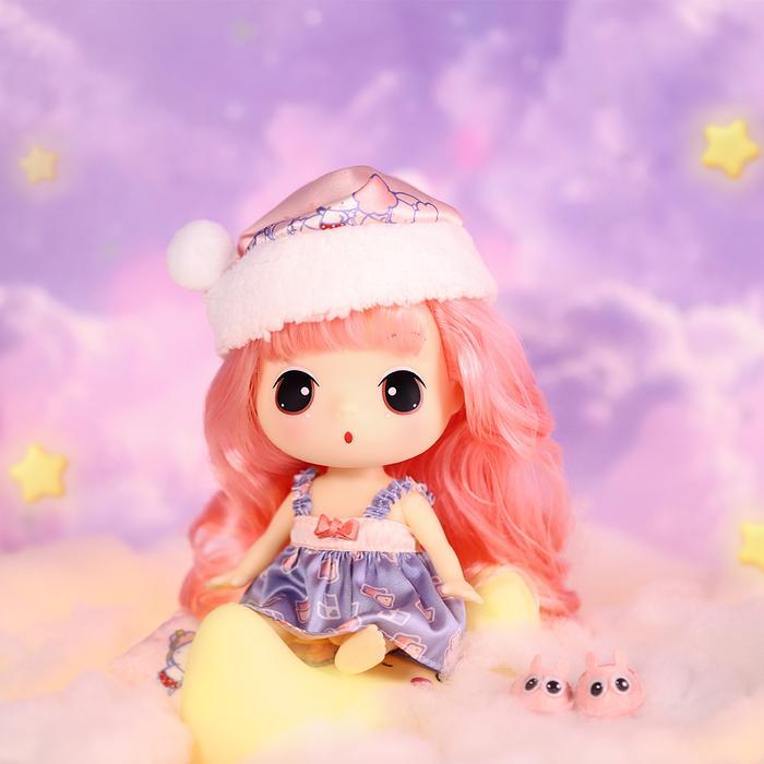Ddung Boneka Sleepy Girl - Pink Doll Karakter Kids Toy Mainan Anak Bermain Permainan Koleksi
