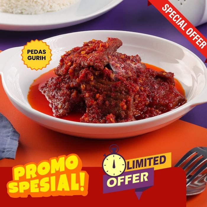 

TERLARIS (Personal) Daging Sapi Dendeng Sambal Balado Asli Padang - Dapur Keluarga Utama READY STOCK