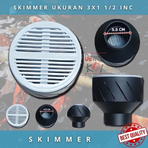 SKIMMER KOI KOLAM KOI 3 KE 1 1/2 INCH SARINGAN KOLAM SKIMER KOLAM