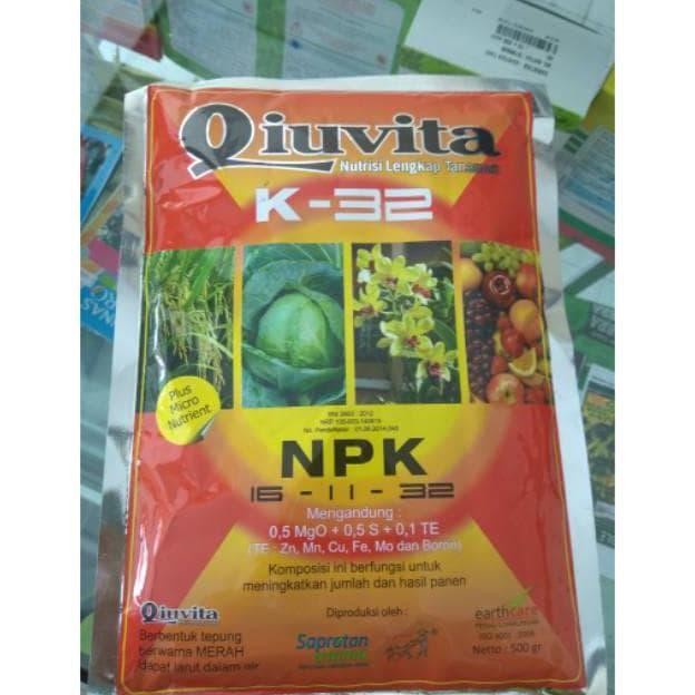 Jlterang Qiuvita Orange K 500 Gr Pupuk Npk 16-11-32