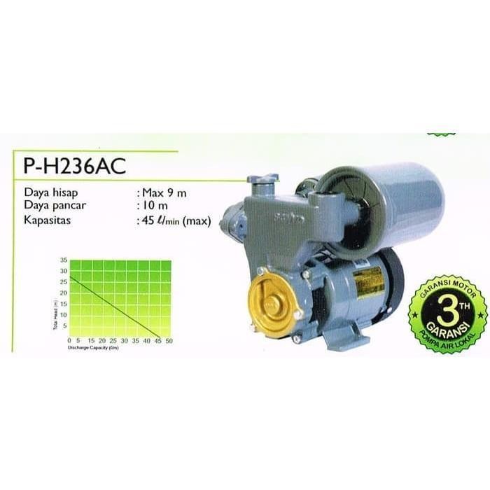 MESIN POMPA AIR SANYO PH 236 AC PH236AC OTOMATIS 200 WATT