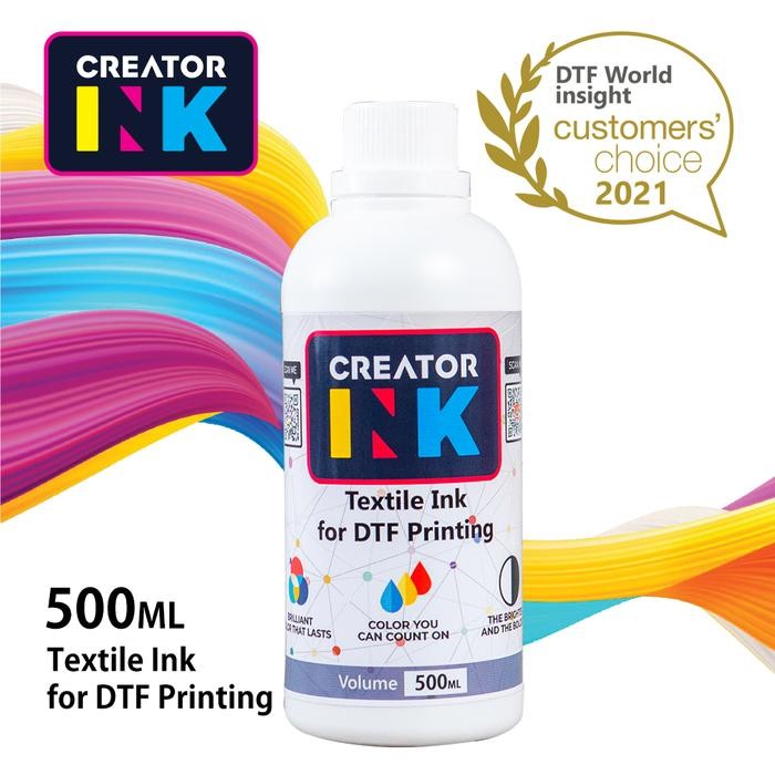 

NEW PRODUK TINTA PUTIH DTF TINTA DST SABLON DIGITAL - CREATOR INK - 500 ML WARUNG ARA67