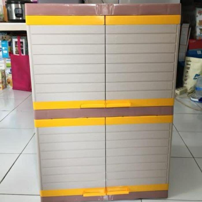 Club Lemari Plastik 2 Susun Besar Lemari Pakaian