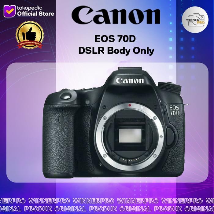Canon EOS 70D DSLR Body Only Built-in Wifi