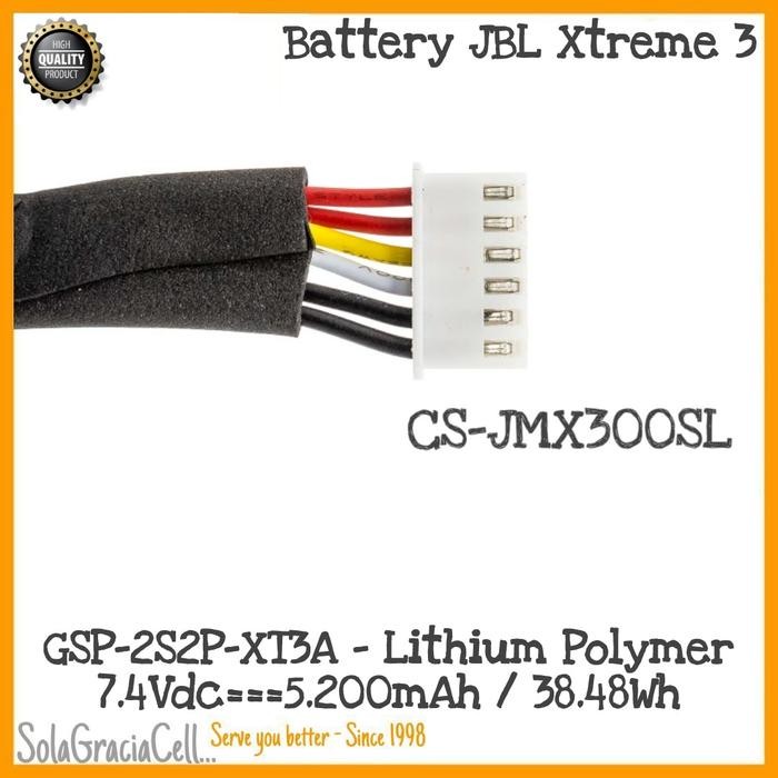 Batre / Battery Jbl Xtreme 3 / Extreme 3 - Gsp-2S2P-Xt3A - 7.4Vdc