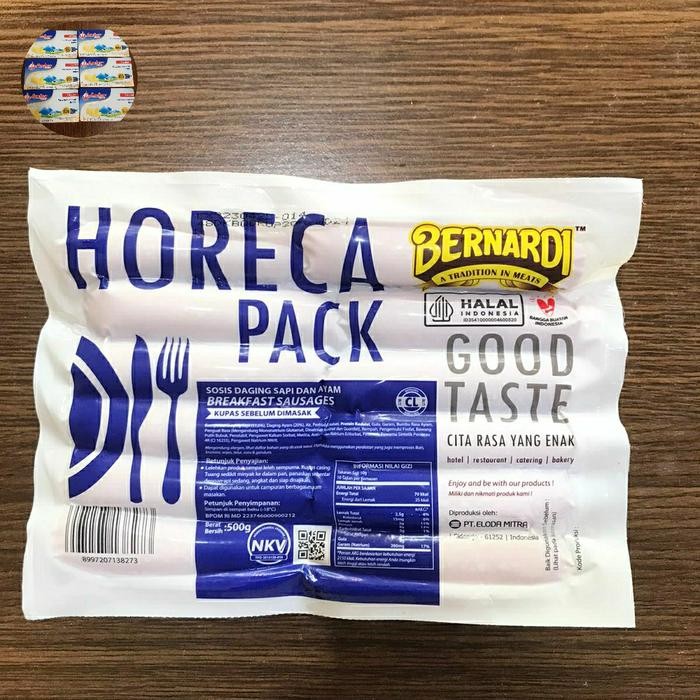 

Pilihan- Sosis Sapi Benardi Premium / Sosis Sapi Bernardi / Beef Breakfast