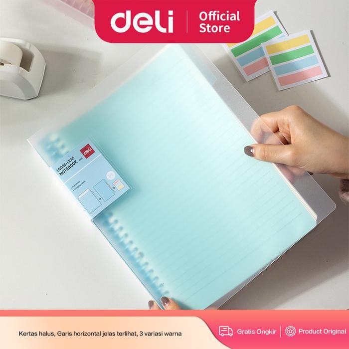 

Deli Buku Catatan Binder / Loose Leaf Notebook 60 Halaman EN021