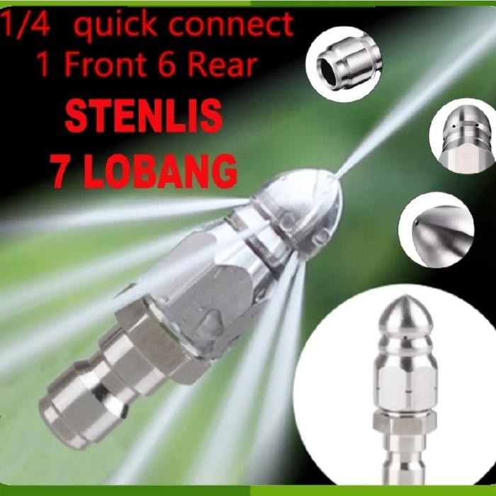 Nozzle Pembersih Saluran Pipa Pressure Washer Pipes