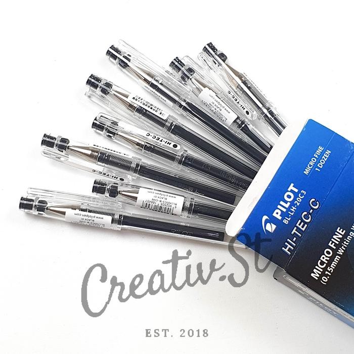 

Pilot Hitec Bolpen Gel Hitech 0.3 Mm Hitam Pena