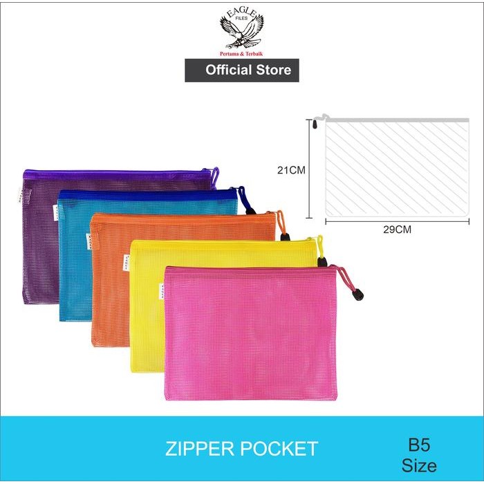 

EAGLE FILES Document Bag Tas Dokumen Resleting B5 E 298