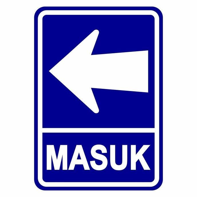 

GROSIR RAMBU PETUNJUK ARAH MASUK 35CM X 50CM PETUNJUK ARAH PLAT