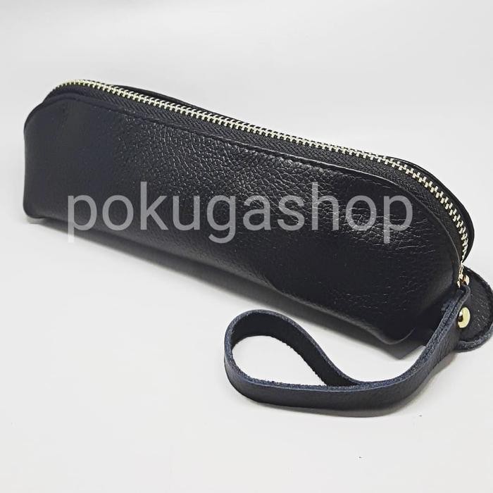 

LEATHER PENCIL CASE-TEMPAT PENSIL PULPEN KULIT SAPI ASLI HITAM