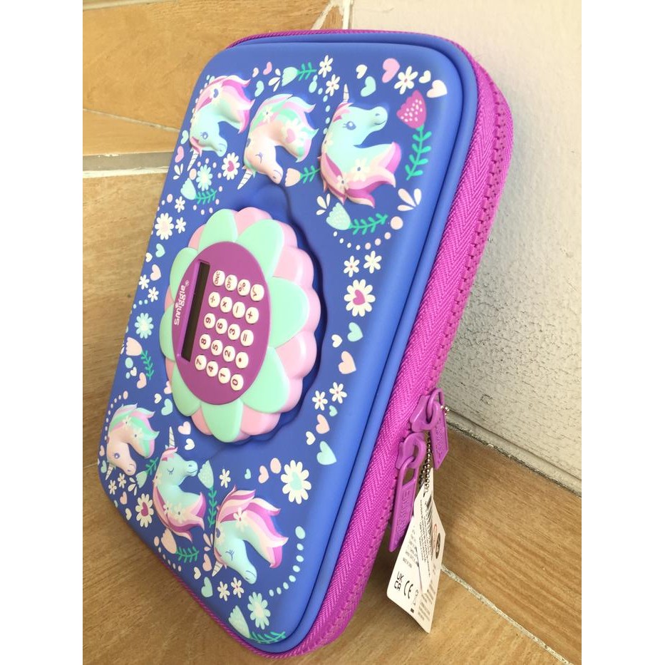 

SMIGGLE UNICORN CALCULATOR PURPLE HARDTOP PENCIL CASES