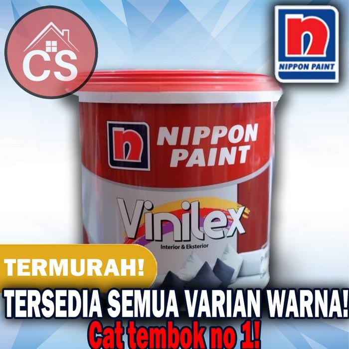 [v] Nippon Vinilex 5kg warna ready putih