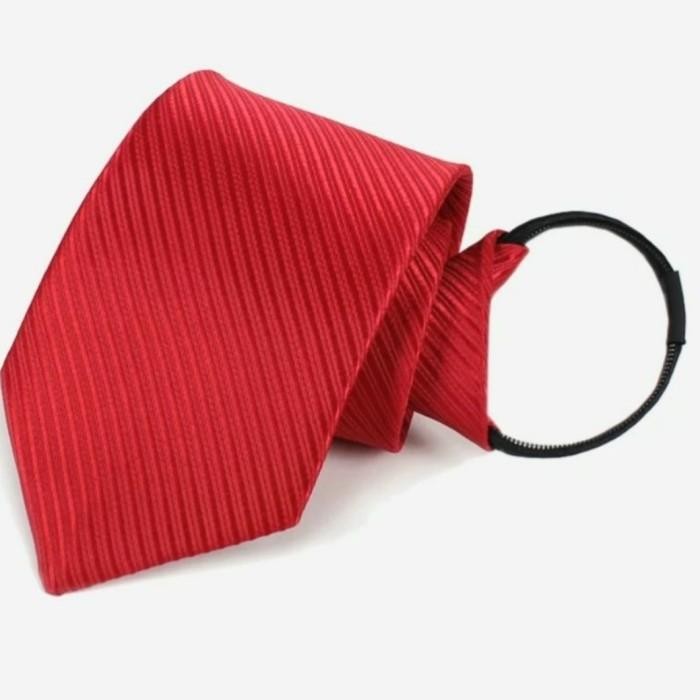 Pilihan- Dasi Instant Dasi Resleting Motif Salur Instan Siap Pakai