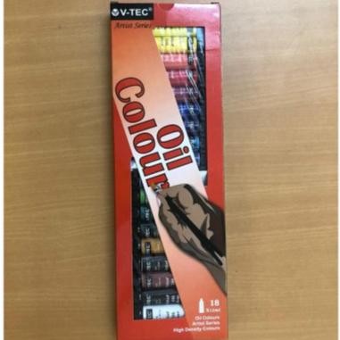 

NEW PRODUK CAT MINYAK V-TEC OIL COLOUR SET 18 WARNA 12ML VT-1388/O MAWAR-89