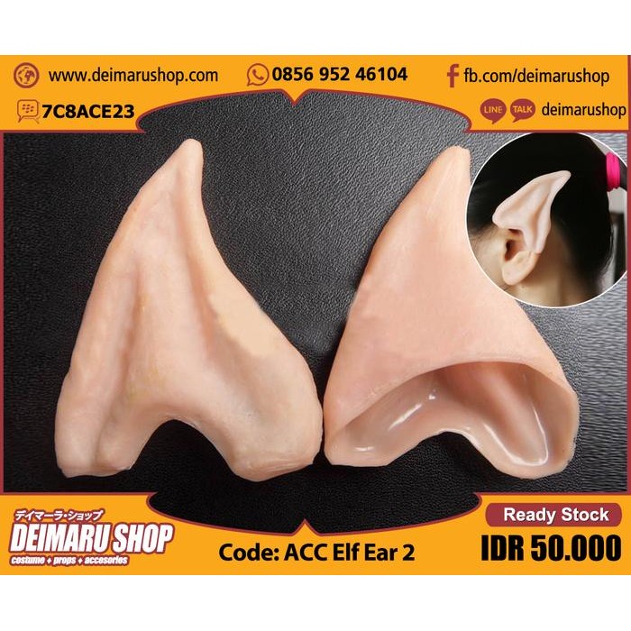 [ACC ELF EAR 2] KUPING PERI AKSESORIS KIRITO ASUNA COSPLAY PETERPAN