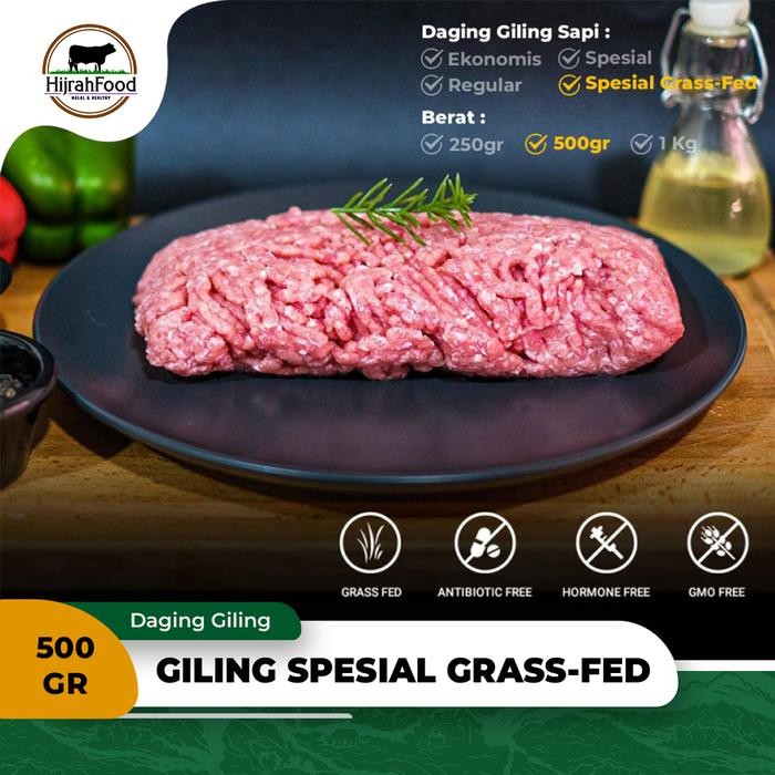 

Pilihan- Hijrahfood Daging Giling Sapi Muda Grass-Fed Free Range Ground Veal Beef