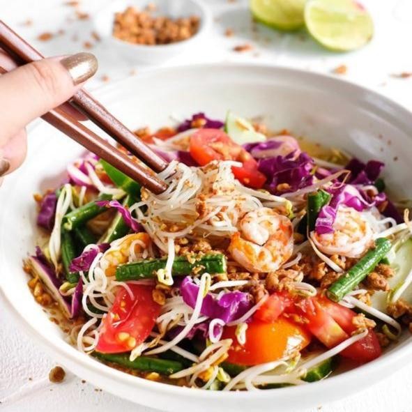 

TERLARIS Bihun Somtam Asinan Queen Makanan Salad Pepaya Sayur Khas Thailand READY STOCK