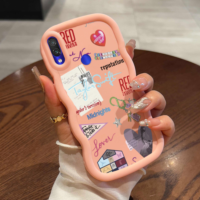 Casing Untuk Xiaomi Redmi Note 7 Note 7s Note 7 Pro Case Casing Salib dan Label Bahasa Inggris pola 