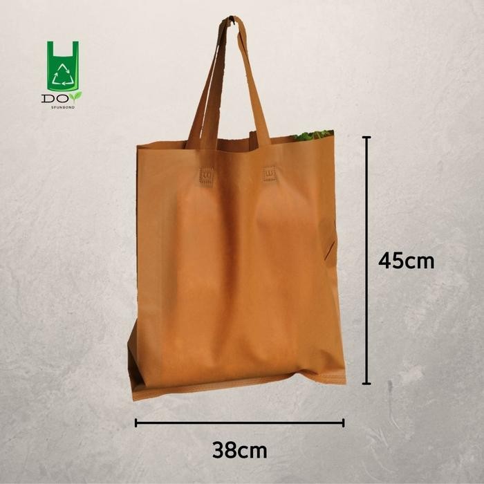 Pilihan- Tas Spunbond Polos Besar 38X45 Goodie Bag Lebaran Custom