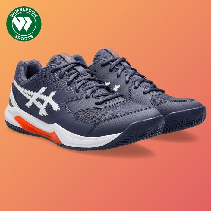 Terbaik Sepatu Asics Gel Dedicate 8 Indigo Fog White / Sepatu Tenis Asics Original 2025 100% Ori