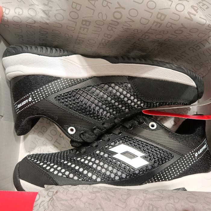 Terbaik Sepatu Tenis Lotto Bruce Jr Black Tenis Shoes Lotto Bruce Black 100% Ori