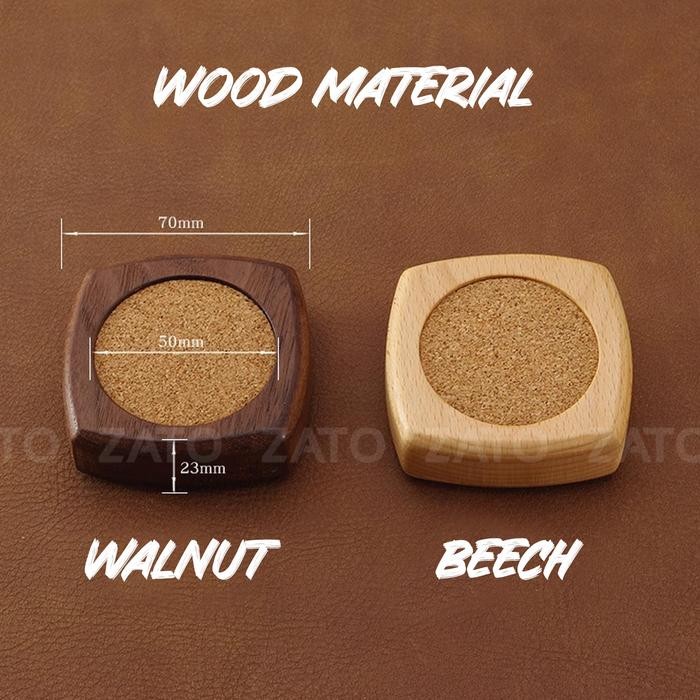 

Black walnut Beech Solid Wood Needle Holder Storage tempat jarum leather tool