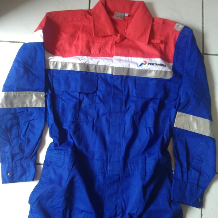 werpak pertamina/coverall bahan cotton defender ultra