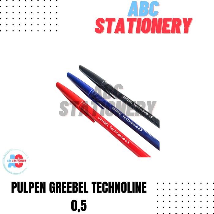 

New Pulpen Greebel Technoline 0,5 (isi 12 pcs bonus 1 pcs)