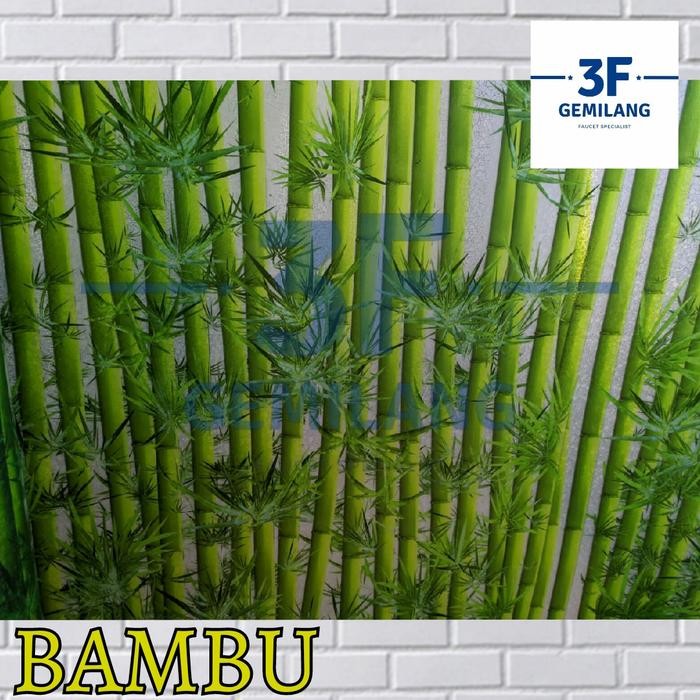 ORIGINAL Fiber Plastik Penutup Pagar INNOPLAS 55 Motif Bambu Meteran READY STOCK