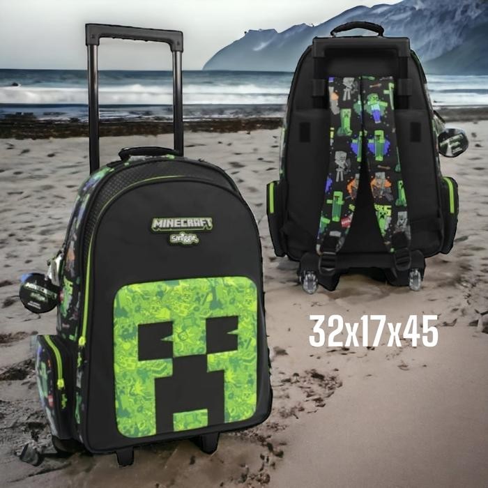 DISKON tas troli smiggle trolley harry Potter import roda nyala tas sekolah READY STOCK