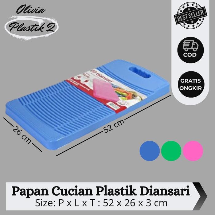 RJ Papan Cucian Plastik Diansar Papan Penggilis Cucian Baju Papan Cuci Besar