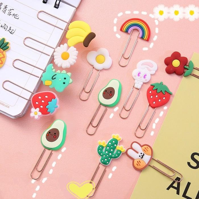 

New Paper Clip Cartoon Korean Style Penanda Buku Bookmark