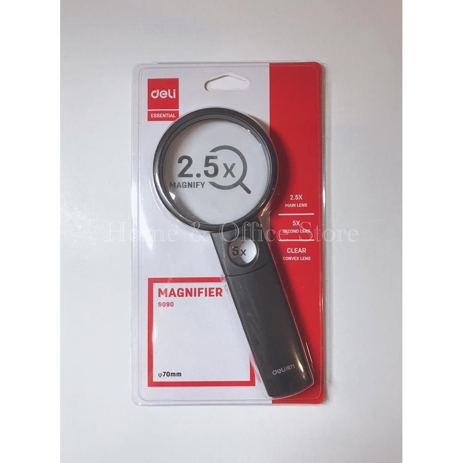

SALE Deli Magnifier Kaca Pembesar 9090 / Magnifying Glass