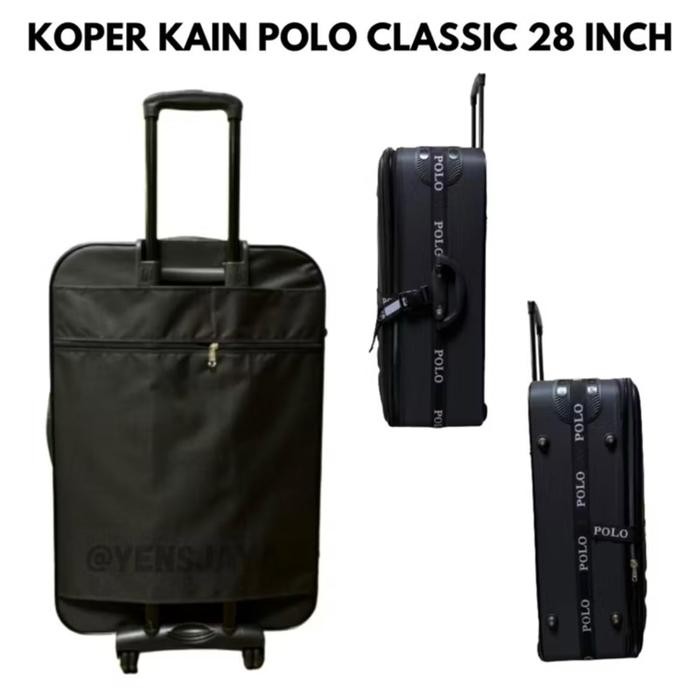 [Jumbo] Koper Kain Polo Classic Ukuran 28 Inch - Koper Jumbo Ringan