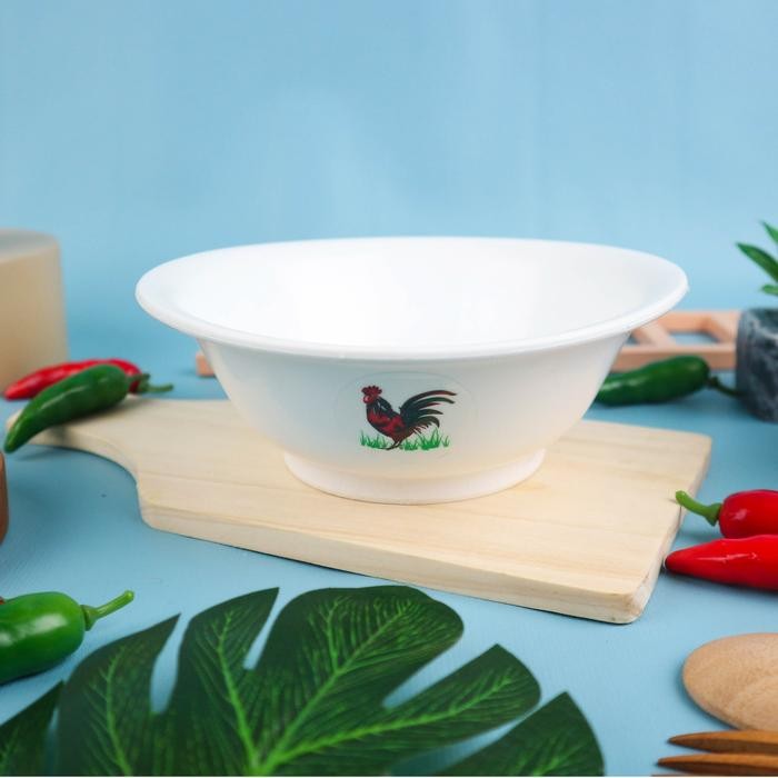 Mangkok Bakso Plastik Cap Ayam Jago Isi 12 pcs Mangkok Plastik Tahan Panas Mangkok Ayam Jago buah