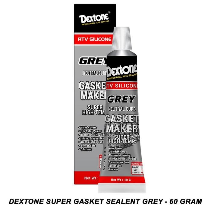 Dextone Super Gasket Sealent RTV Silicone Neutral Cure Grey - 50 Gram