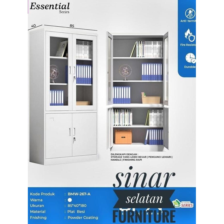 LEMARI BUKU BESI NEAT BOOKCASE