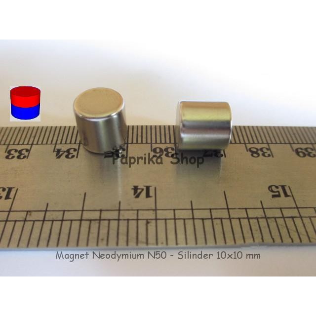 

New Magnet Kuat Neodymium, N50-Silinder 10x10mm