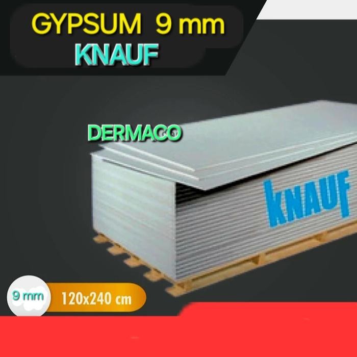 GYPSUM KNAUF 9mm / PAPAN GYPSUM / KNAUF GYPSUM BOARD