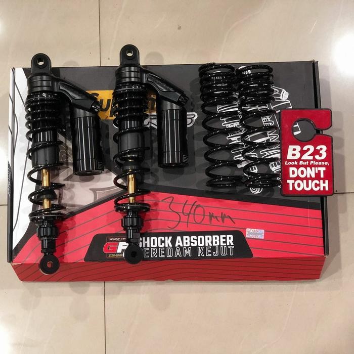 SHOCK RIDE IT GP SUPREME BLACK SERIES BEBEK 340MM DOUBLE KLIK KOMPRESI